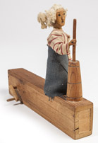 Folk Art Pip-Squeak Toy Lady at Churn