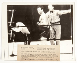 Original Wire Service Photo of Schmeling's Knock-out of Joe Louis