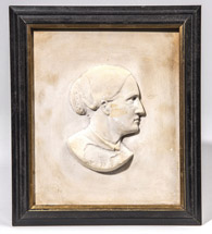 Plaster Relief of Lady Related to a President