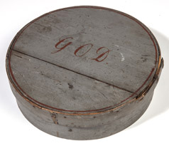 Early Painted Round Band Box