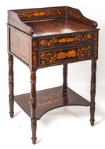 Marquetry Inlaid Rosewood Stand