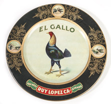 Roy Lopez El Gallo Cigar Plate