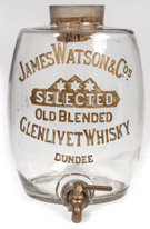James Watson Glass Whiskey Dispenser
