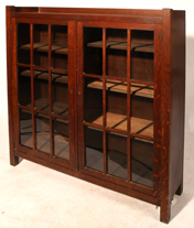 Arts and Crafts Double Door Bookcase