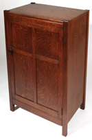 Arts and Crafts One Door Music Cabinet