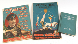 Circus Programs & Route Book From Zacchini Estate