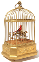 Caged Bird Music Box Automaton