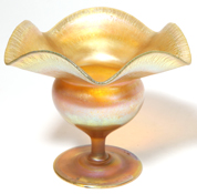 Tiffany Gold Favrile Flower Form Vase