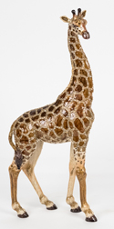 Jay Strongwater Enameled Bronze Giraffe