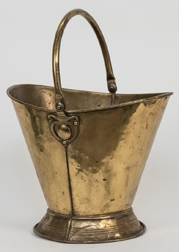 Arts & Crafts Brass Coal Bucket