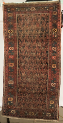 Semi-Antique Persian Oriental Area Rug