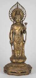 Chinese 19th Century Large Bronze Buddha Sculpture
