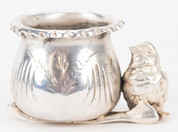 Silver Plated Figural Toothpick Holder