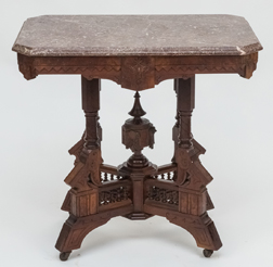 Renaissance Revival Victorian Marble Top Stand