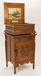 Olympia Disc Music Box & Cabinet