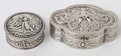 Two Continental Silver Boxes