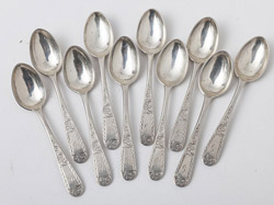 J. Kirk & Sons Coin Silver Demitasse Spoons