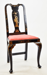  Queen Anne Side Chair with Japanese Decoration