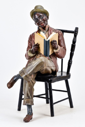 Chalk Figure of African American Gentleman