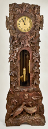 Outstanding Carved Black Forest Tall Case Clock
