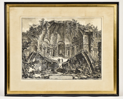 Giovanni Battista Piranesi Lithograph of Roman Ruins