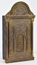 Judaica Brass Wall Mount Case