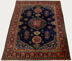 Semi-Antique Blue Persian Room Size Rug
