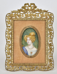 Miniature Portrait of a Young Lady