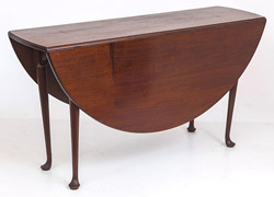 Mahogany Period Queen Anne Drop Leaf Table