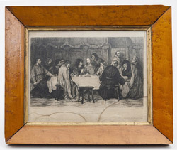 Last Supper Engraving by Wm. Unger