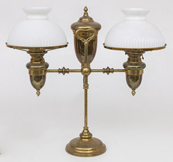 Brass Double Student Lamp
