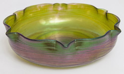 Loetz Art Glass Center Bowl