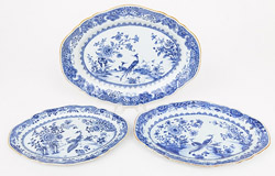 Three 18th century Chinese Export Platters