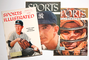 Three Sports Illustrated w/ Yankees Covers