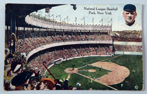 Early 1900's New York Baseball Park Postcard w/ McGraw