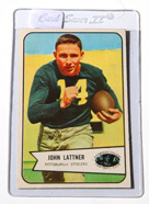 1954 Bowman John Lattner Rookie Card