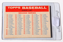 1957 Topps Bazooka Baseball Second & Third Series Checklist