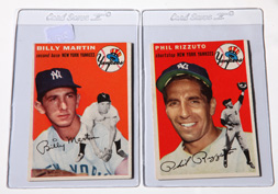 1954 Topps Phil Rizzuto & Billy Martin Cards