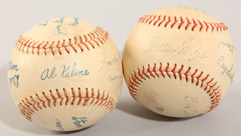 Two 1960's Gillette All Star Game Fascimile Baseballs