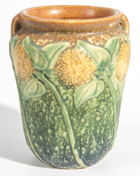 Early Roseville Sunflower Vase