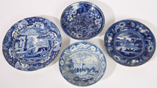 HISTORICAL BLUE PLATE & OTHER BLUE TRANSFERWARE
