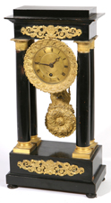 MARKED ROCKWELL, NEW YORK PORTCO CLOCK