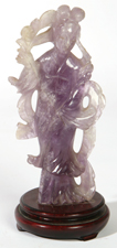 CHINESE AMETHYST HARD STONE CARVING