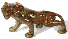 CHINESE CARVED HARDSTONE TIGER