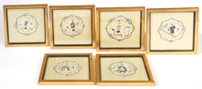 SIX CHINESE SILK EMBROIDERED PANELS