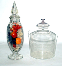 Early Glass Apothecary Jars