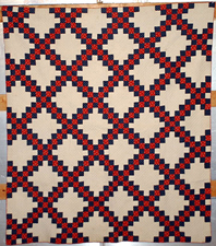 Early Blue & Red Quilt