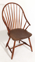 UNUSUAL 13-SPINDLE WINDSOR ARM CHAIR
