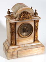 ORNATE FRENCH MARBLE CLOCK