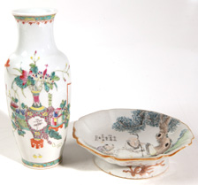 TWO PCS. OF EARLY CHINESE PORCELAIN
